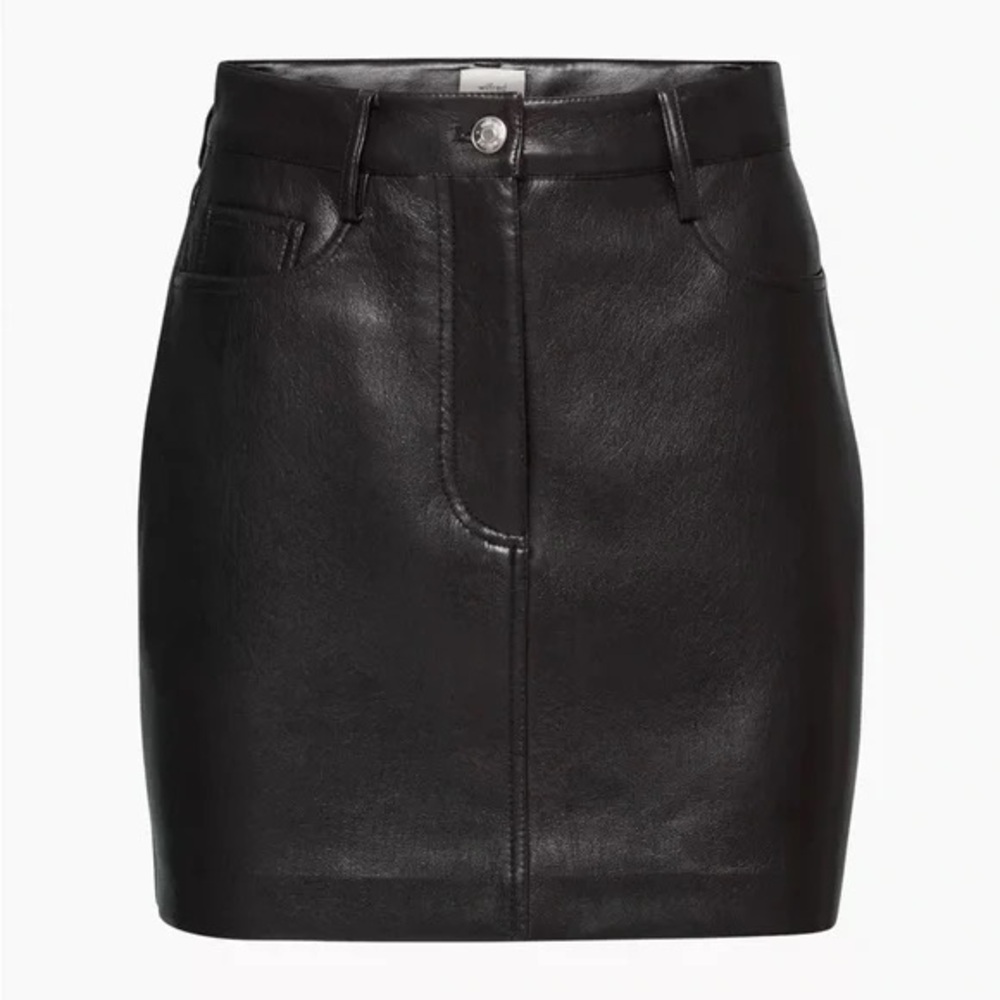 Aritzia Faux Leather Skirt